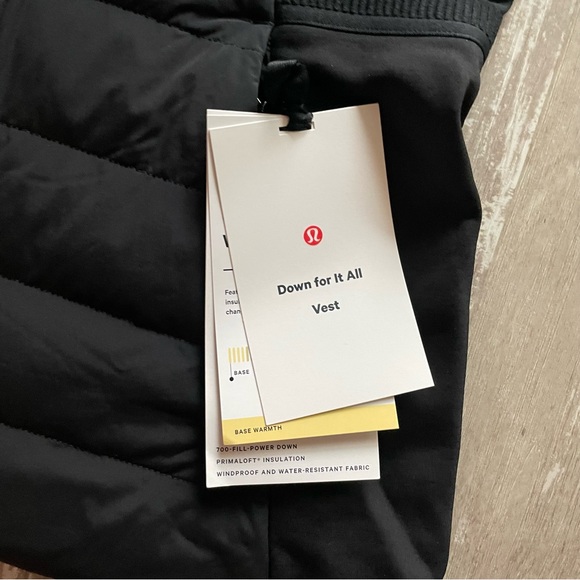 Lululemon Down for It All Vest in Black 700 fill down puffer - Picture 5 of 8